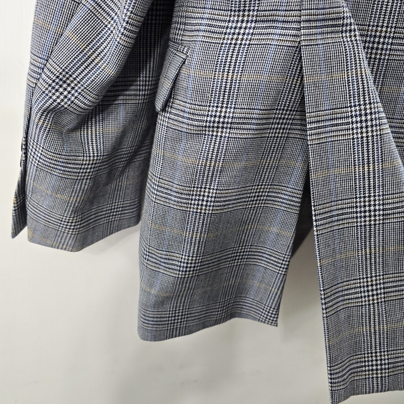 Brooks Brothers Regent Fit Wool Houndstooth Check Plaid Blazer Suit Jacket 46L - Picture 9 of 16